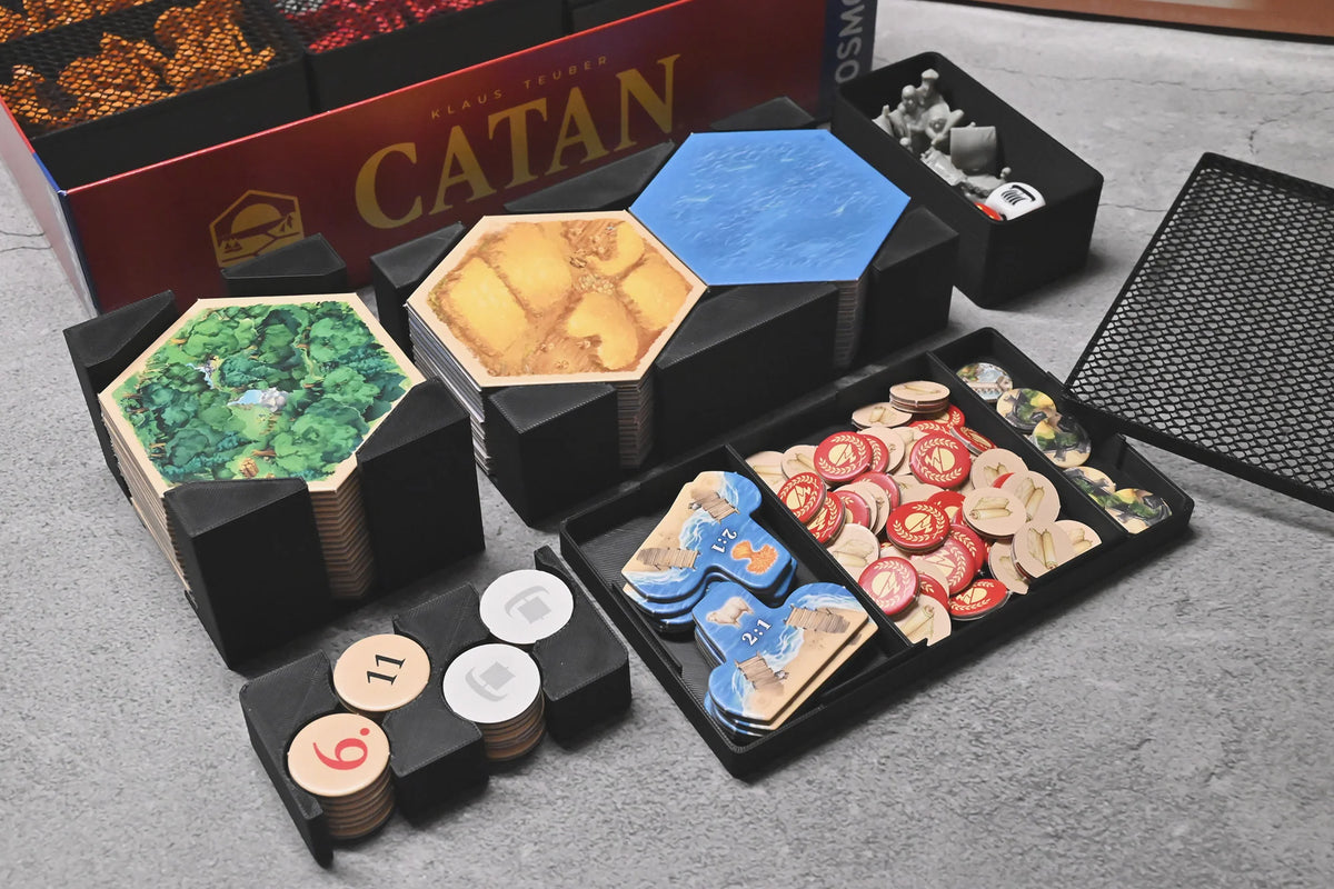 烏鴉盒子-卡坦島+雙擴充 Catan 桌遊收納盒