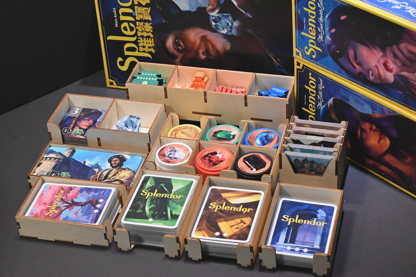 烏鴉盒子-璀璨寶石+新版擴充 Splendor 桌遊收納盒