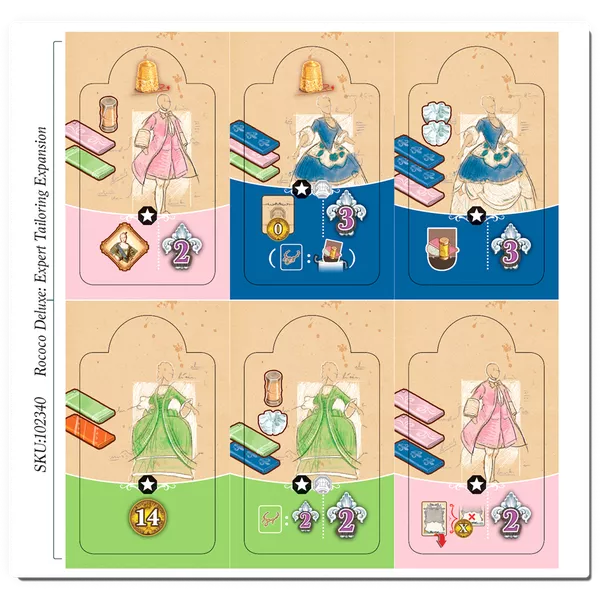 (預訂)Rococo Deluxe : Expert Tailors Expansion - Boardgamefever