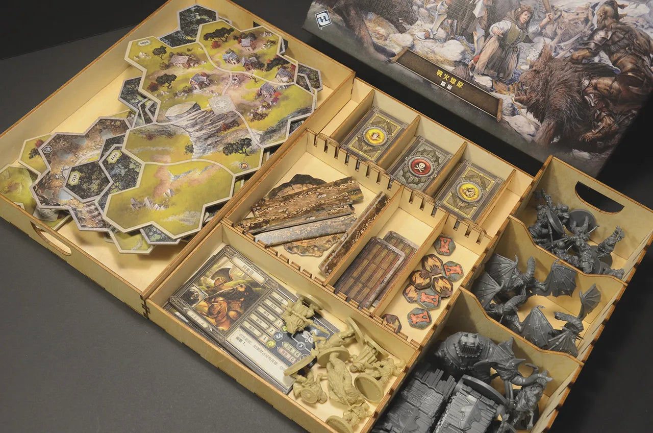烏鴉盒子-魔戒:中洲征途 – 戰火燎原擴充 Journeys in Middle-earth – Spreading War Expansion 桌遊收納盒 - Boardgamefever