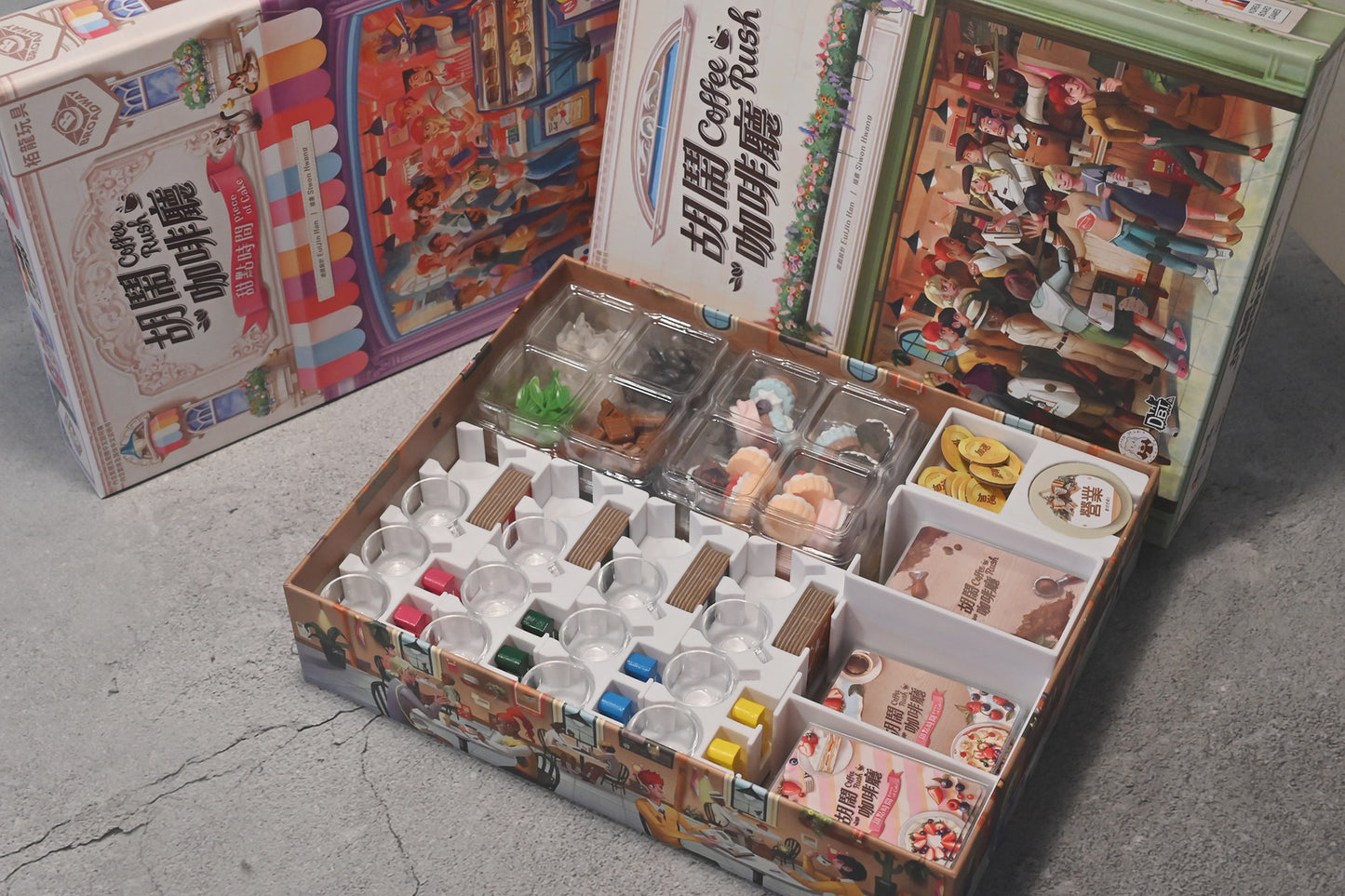 烏鴉盒子-胡鬧咖啡廳+甜點時間 Coffee Rush 桌遊收納盒