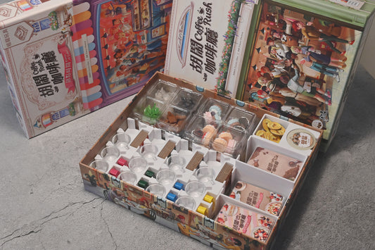 烏鴉盒子-胡鬧咖啡廳+甜點時間 Coffee Rush 桌遊收納盒