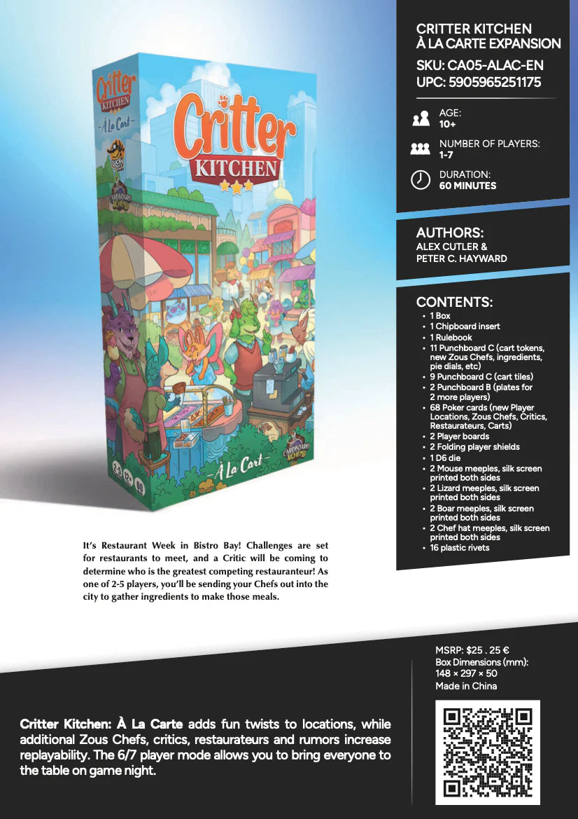 (預訂)Critter Kitchen - Boardgamefever