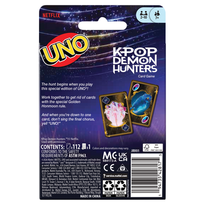 UNO KPOP DEMON HUNTERS UNO卡牌遊戲:Kpop 獵魔女團