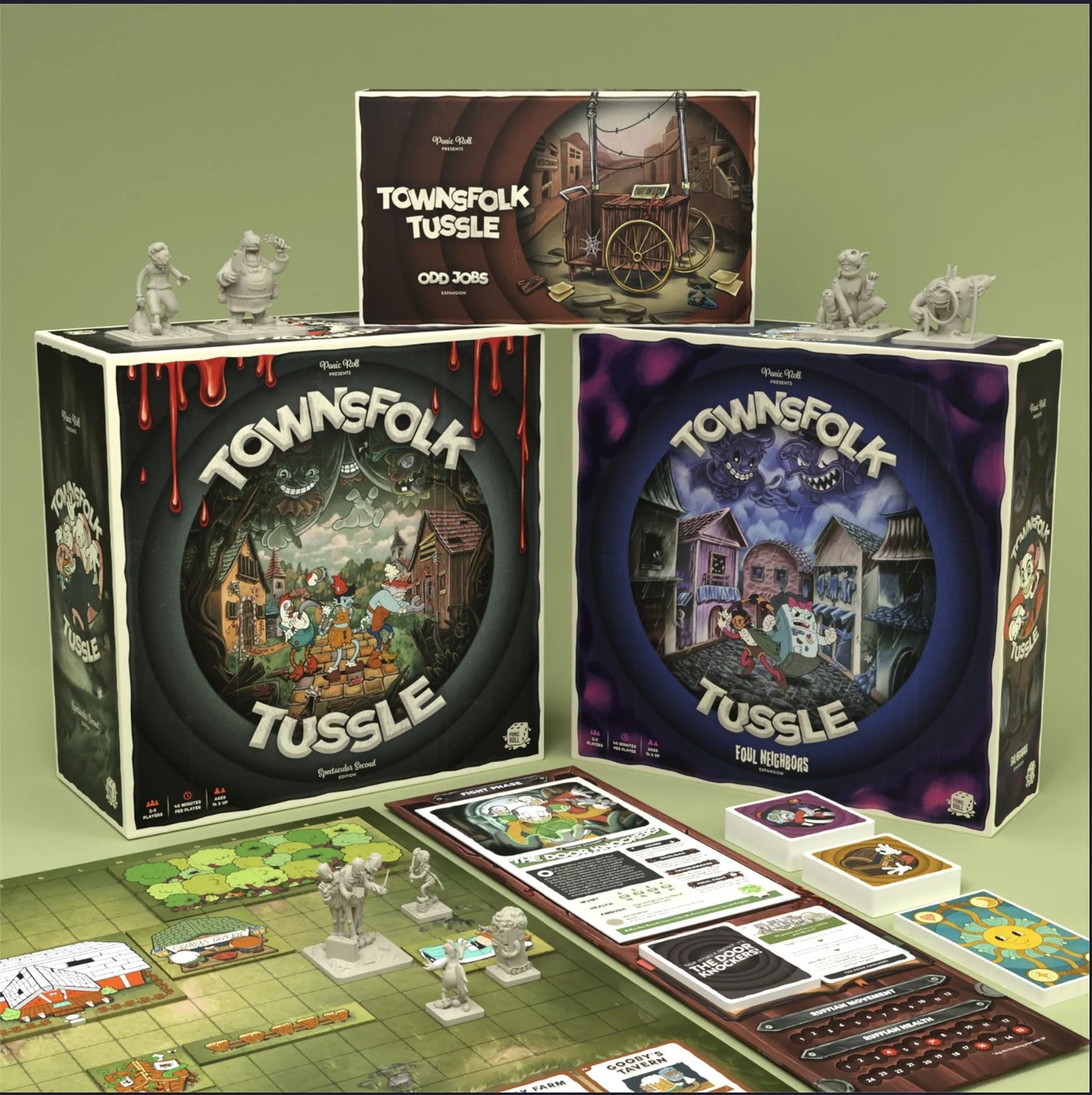 Townsfolk Tussle: Foul Neighbors and Odd Jobs All in! (KS Edition)