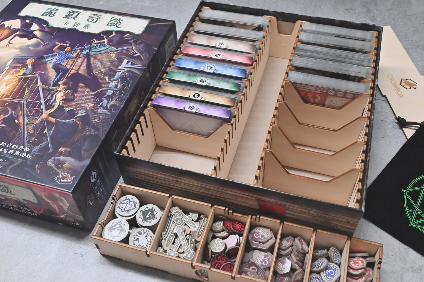 烏鴉盒子-詭鎮奇談卡牌版2026新版主遊戲 Arkham Horror: The Card Game 桌遊收納盒