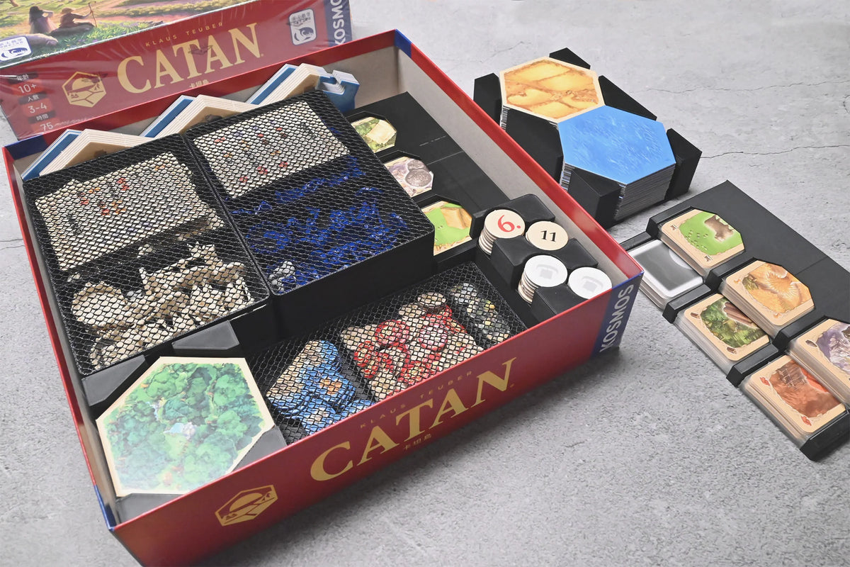 烏鴉盒子-卡坦島+雙擴充 Catan 桌遊收納盒