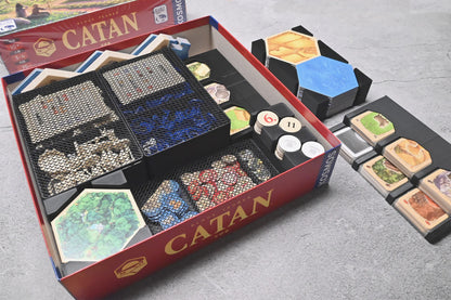 烏鴉盒子-卡坦島+雙擴充 Catan 桌遊收納盒