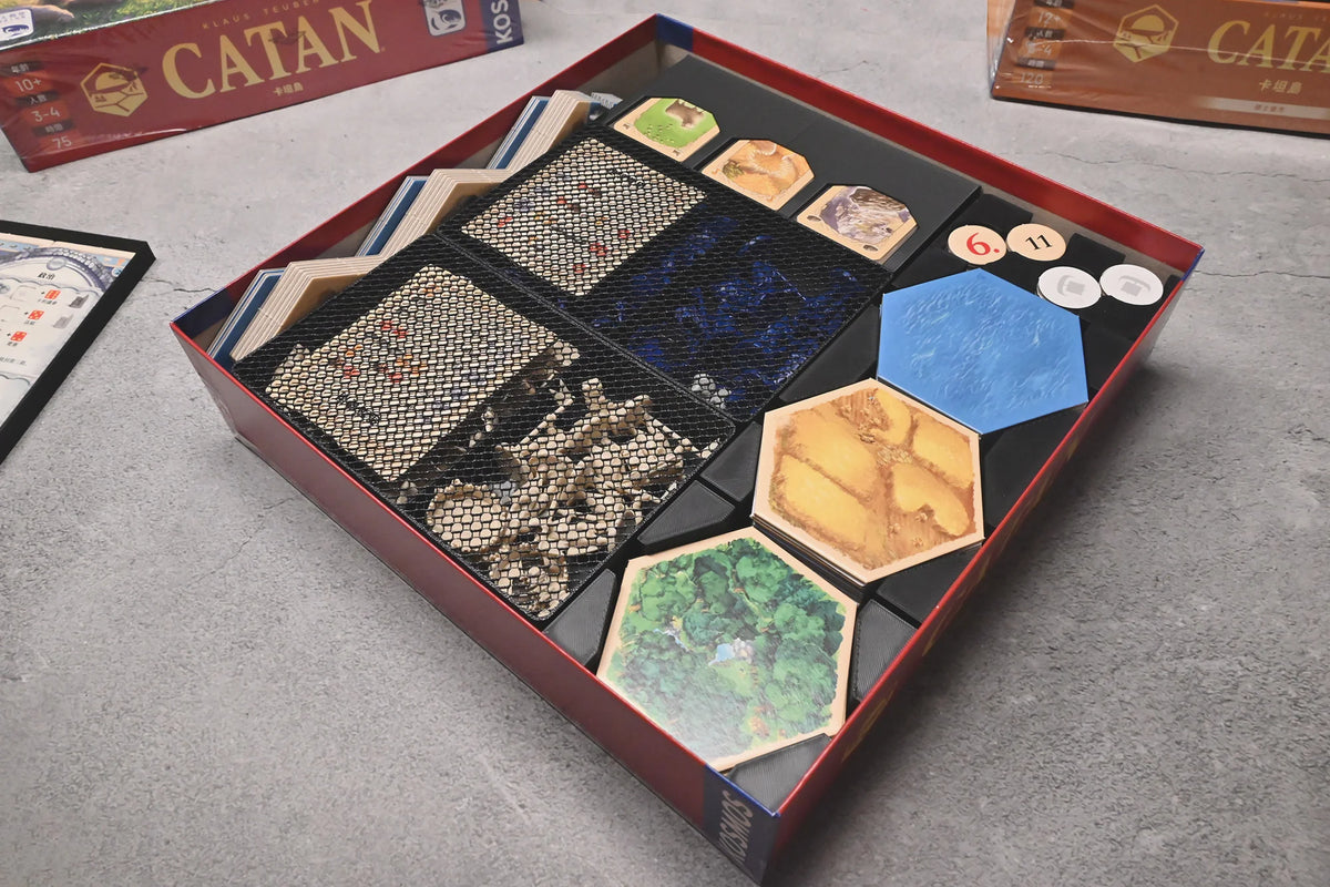 烏鴉盒子-卡坦島+雙擴充 Catan 桌遊收納盒