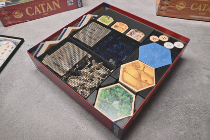 烏鴉盒子-卡坦島+雙擴充 Catan 桌遊收納盒