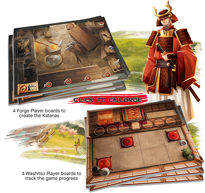 Shogun no Katana(英文版) - Boardgamefever