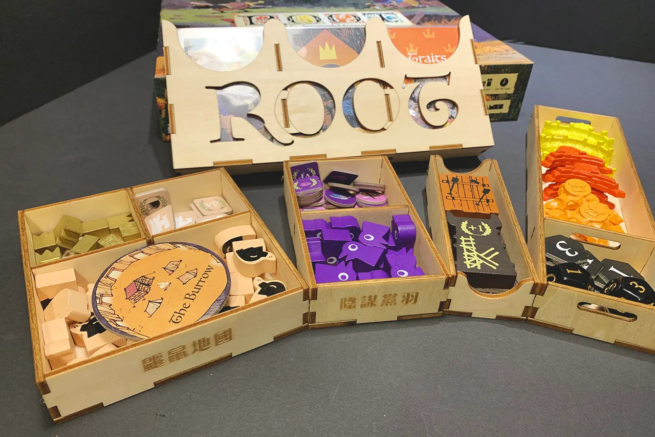 烏鴉盒子-茂林源記：地下世界擴充 Root: The Underworld 桌遊收納盒 - Boardgamefever